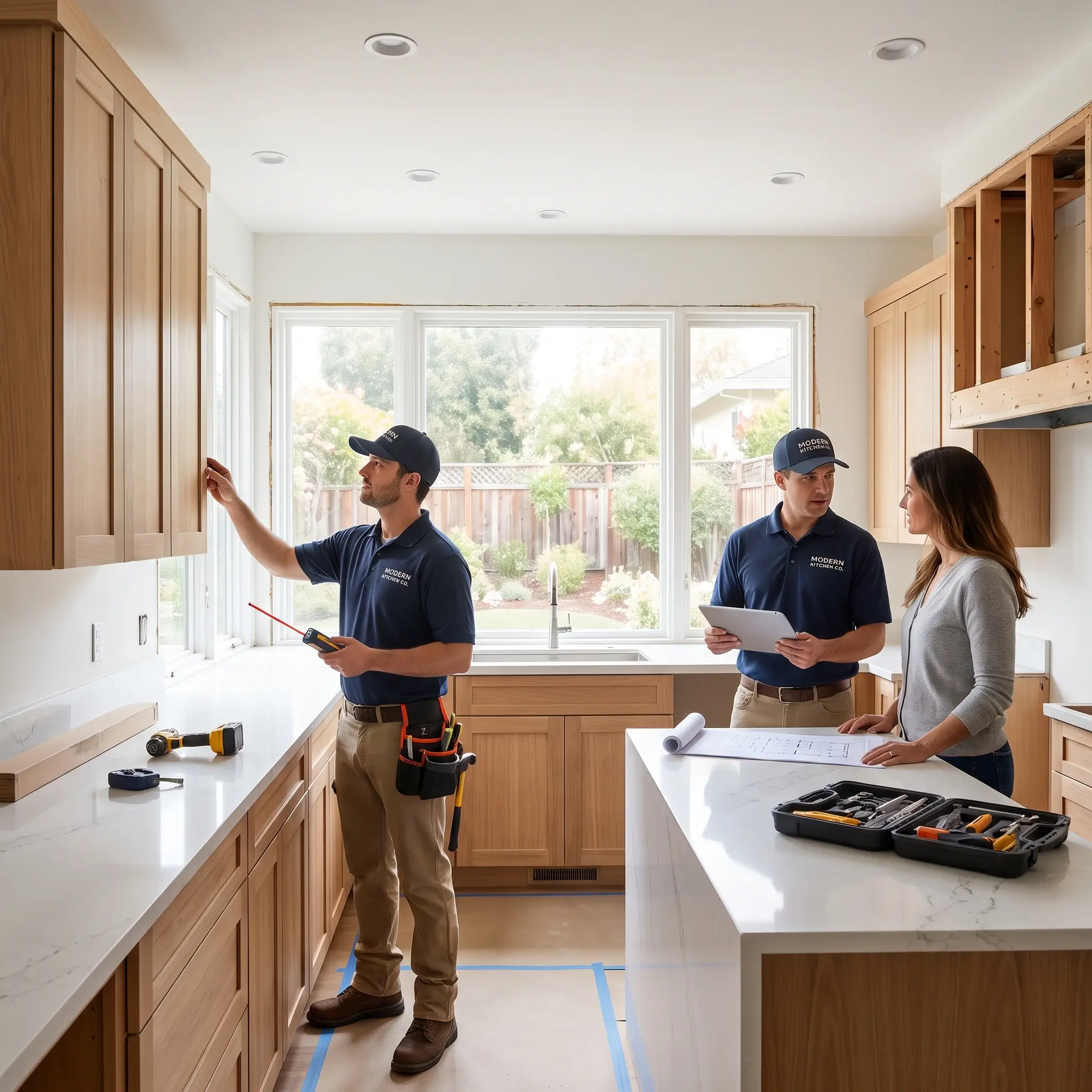 Contractors_remodeling_wit_los_altos_customer_about_kitchen_remodeling
