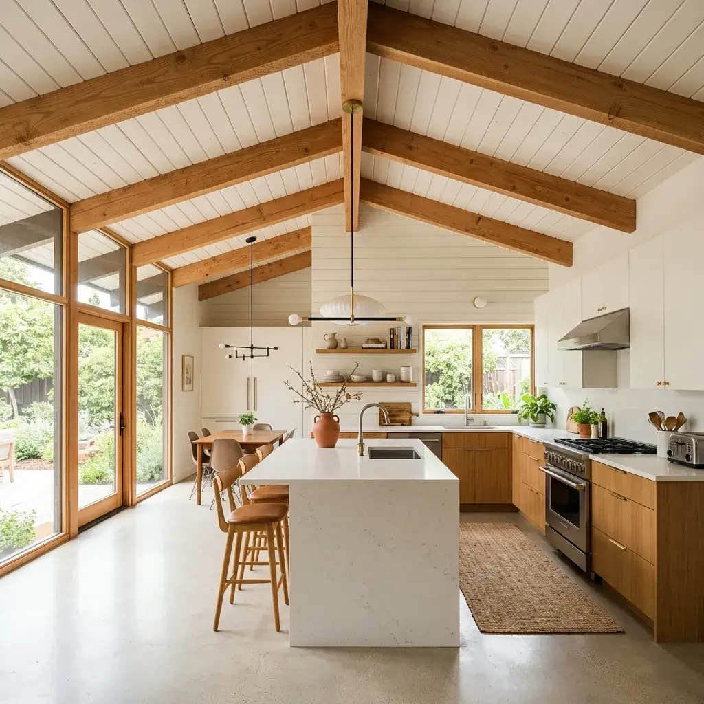 Exposed Wood Beams or Shiplap Accents
