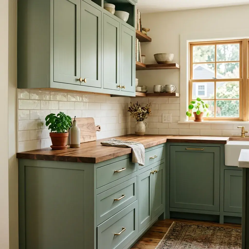 Shaker Cabinets in Warm, Restrained Tones